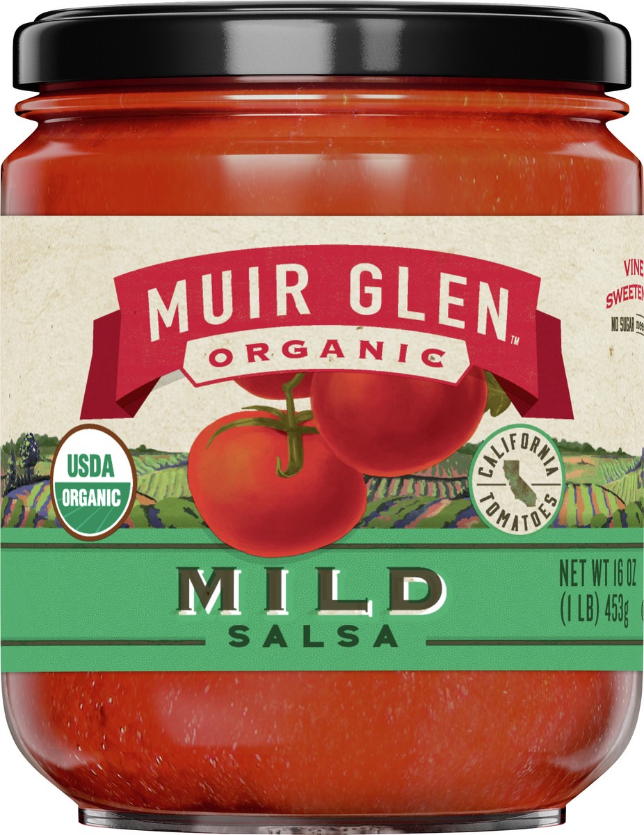 slide 11 of 14, Muir Glen USDA Certified Organic Mild Salsa, 16 ounces, 16 oz