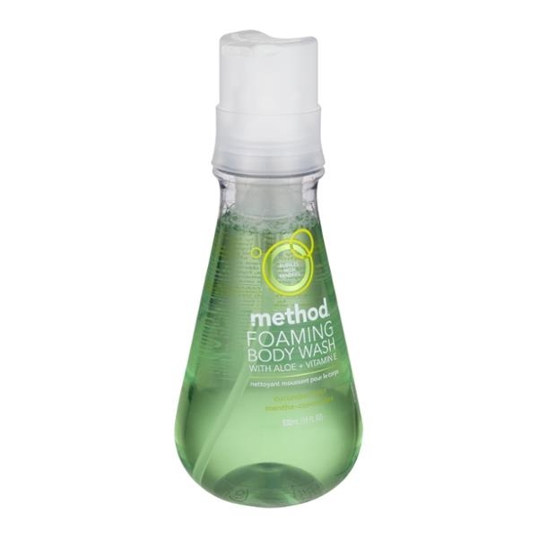 slide 1 of 1, method Cucumber Mint Foaming Body Wash, 18 oz