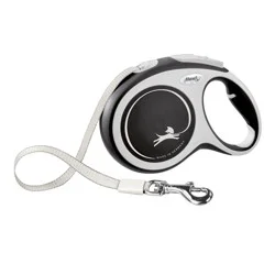 Flexi Comfort Retractable Dog Leash in Grey, 16 ft
