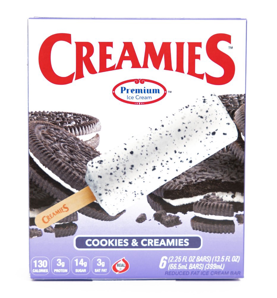 slide 3 of 3, Creamies Ice Cream Bar 6 ea, 6 ct