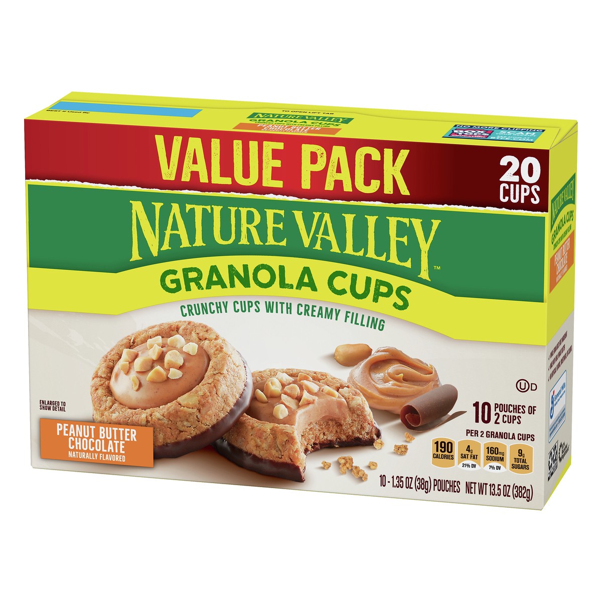 slide 5 of 13, Nature Valley Value Pack Peanut Butter Chocolate Granola Cups 10 ea, 10 ct