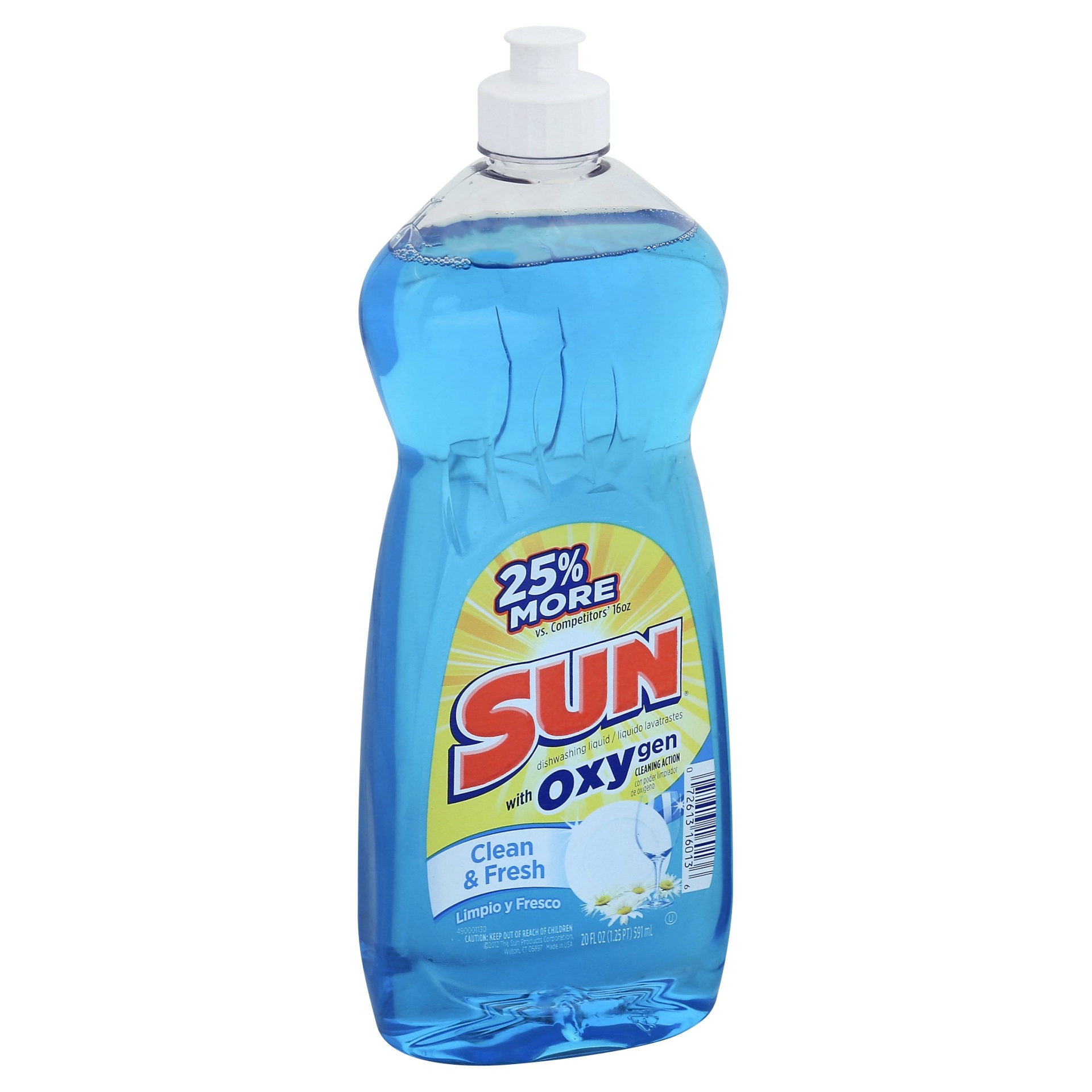 slide 1 of 1, NON BRAND Sun Clean & Fresh Oxy Dish, 20 fl oz