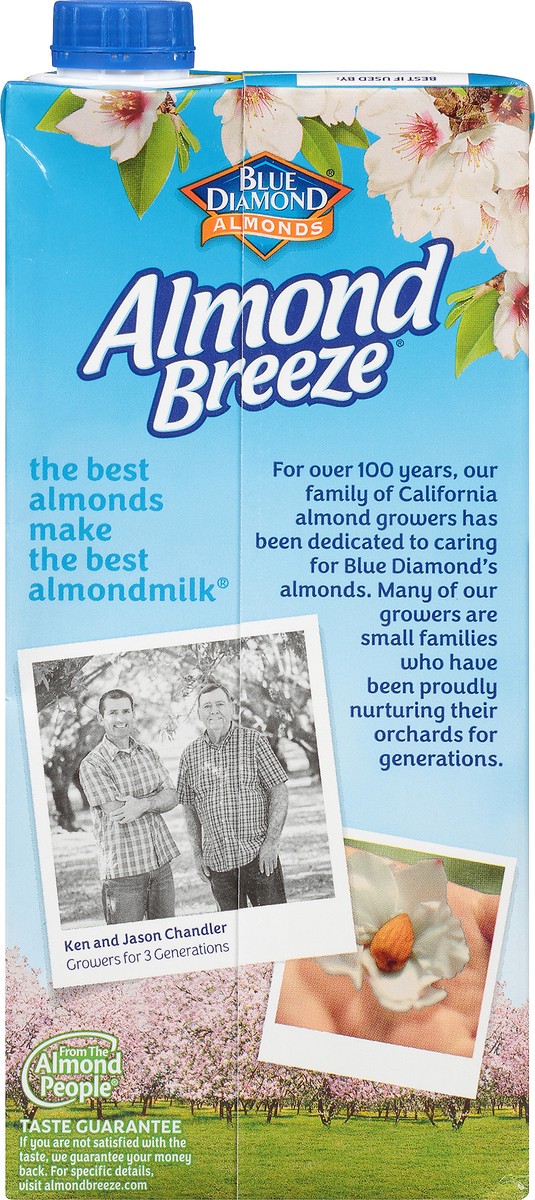 slide 8 of 9, Blue Diamond Almond Breeze Vanilla Shelf-Stable Almondmilk, 32 oz, 1 qt