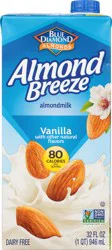 Blue Diamond Almond Breeze Vanilla Shelf-Stable Almondmilk, 32 oz