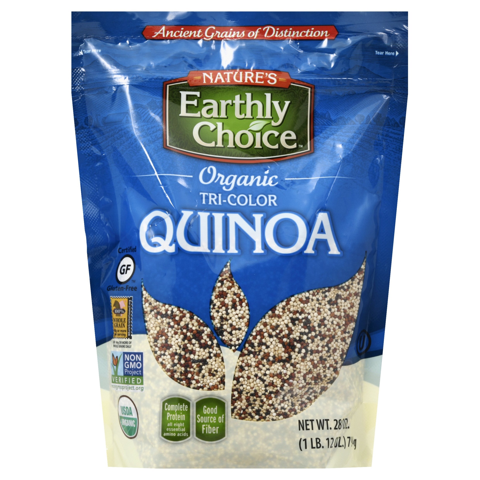 slide 1 of 2, Nature's Earthly Choice Organic Tri-Colored Quinoa, 28 oz