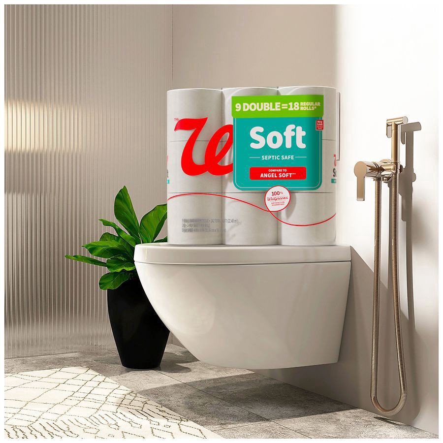 slide 5 of 5, Complete Home Soft Toilet Paper 9 Roll, 242 ct x 9 ct