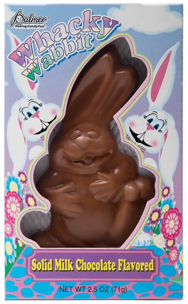 slide 1 of 1, Palmer Wacky Wabbit Solid Milk Chocolate Rabbit, 2.5 oz