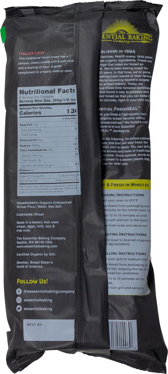 slide 3 of 6, The Essential Baking Company Take & Bake Italian Loaf 16 oz. Bag, 16 oz