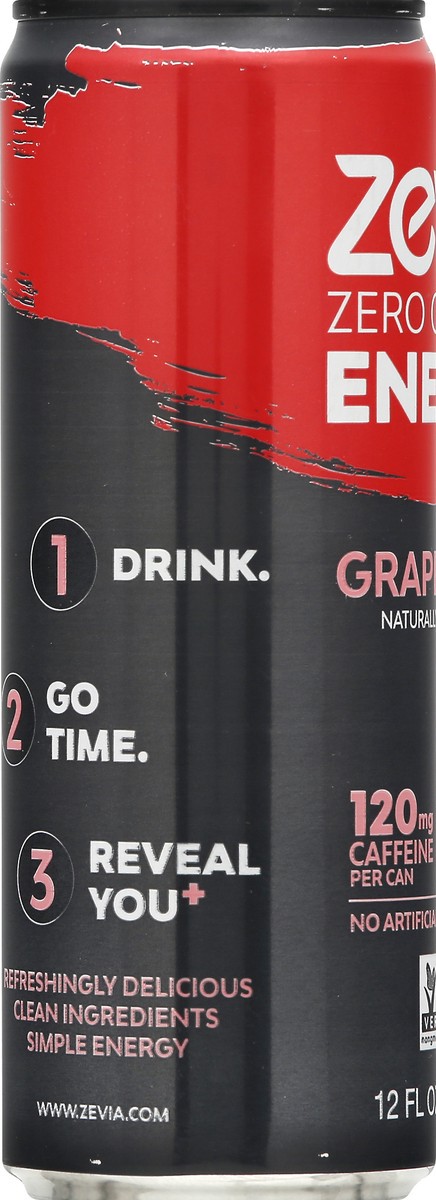slide 7 of 9, Zevia Zero Calorie Grapefruit Energy Drink 12 oz, 12 oz