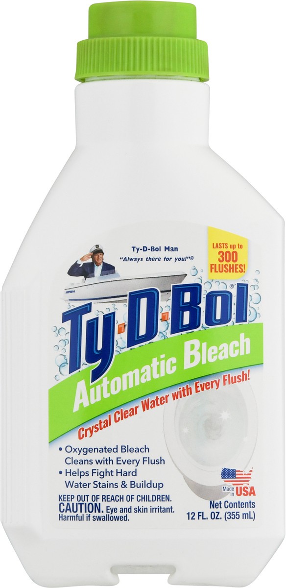slide 6 of 9, Ty-D-Bol Toilet Bowl Bleach Cleaner, 12 fl oz