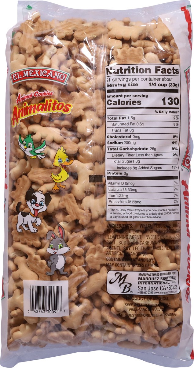 slide 2 of 14, El Mexicano Animal Cookies 700 g, 700 g