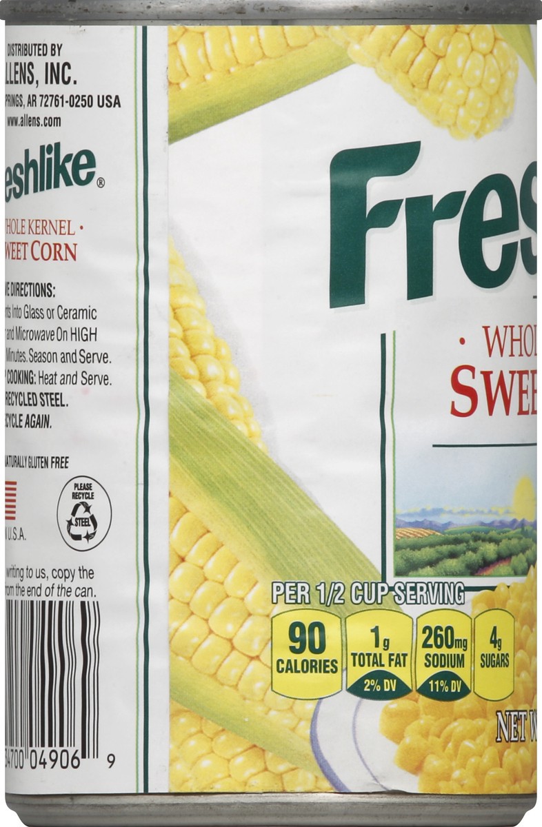 slide 2 of 6, Freshlike Whole Kernel Sweet Corn, 15.25 oz