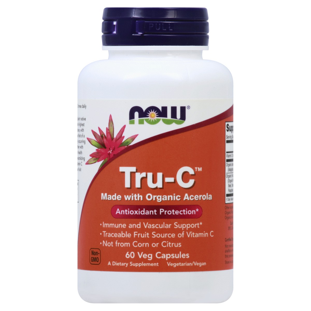 slide 1 of 4, NOW Tru-C™ - 60 Veg Capsules, 60 ct