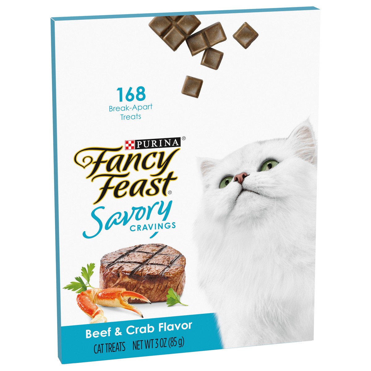 slide 7 of 9, Fancy Feast Purina Fancy Feast Limited Ingredient Cat Treats, Savory Cravings Beef & Crab Flavor, 3 oz