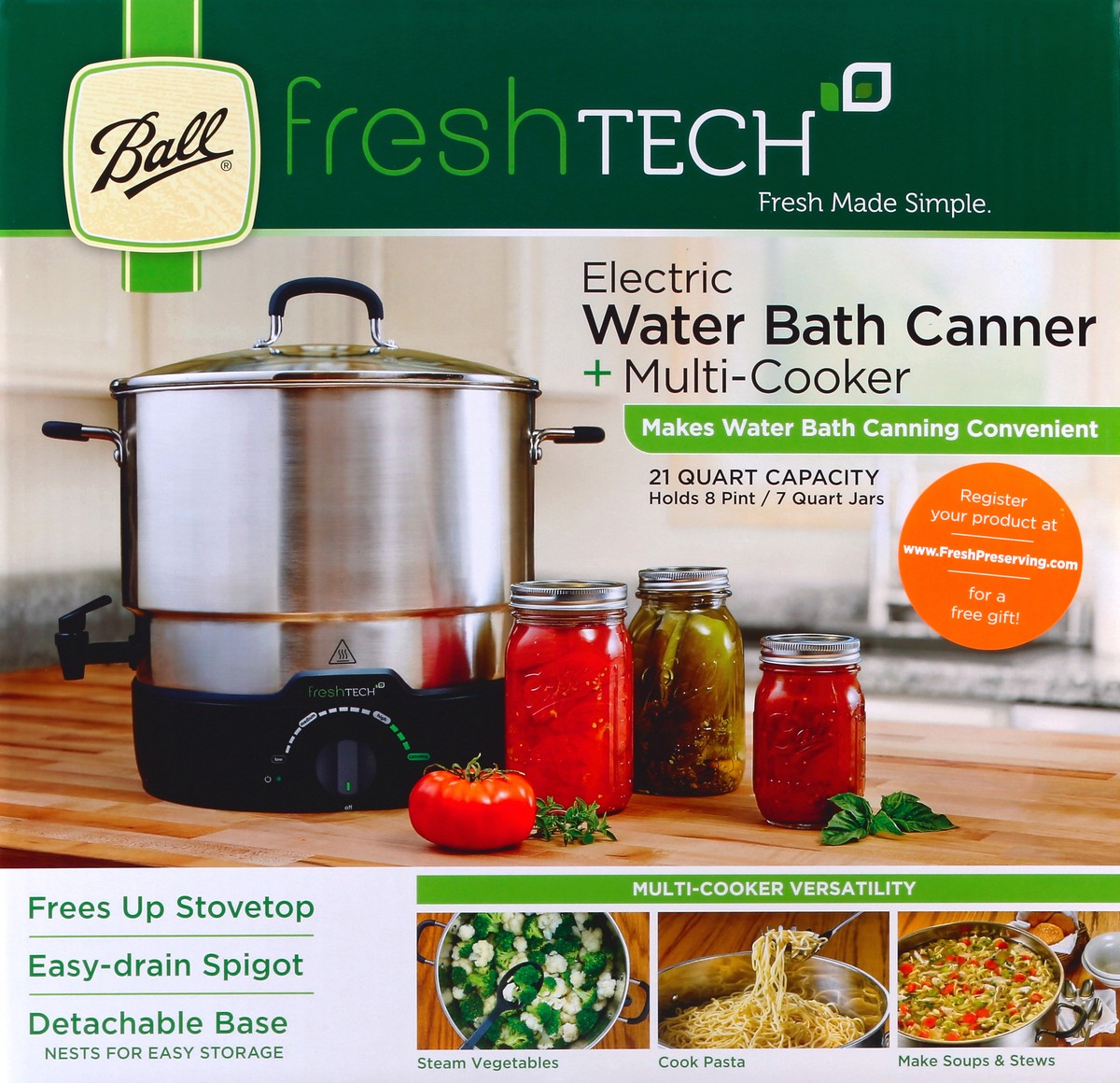 slide 1 of 5, Ball Water Bath Canner + Multi-Cooker 1 ea, 1 ct