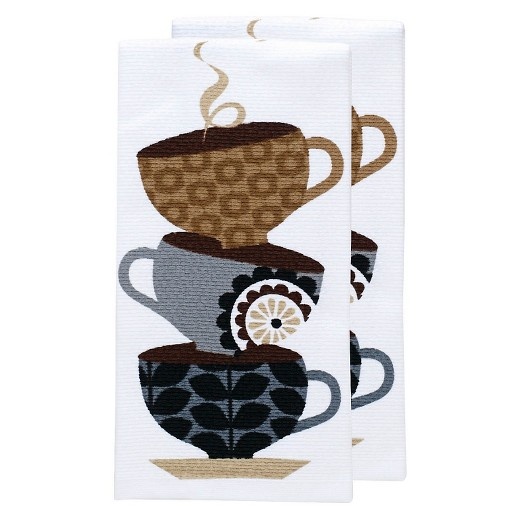 slide 1 of 1, T-fal Coffee Cups Towel, 1 ct
