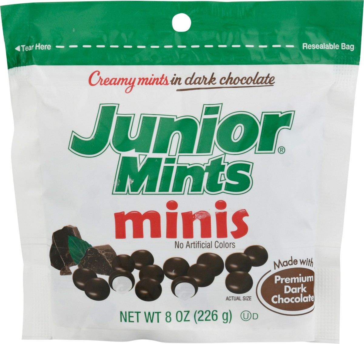 slide 12 of 14, Junior Mints Minis in Dark Chocolate Creamy Mints 8 oz, 8 oz