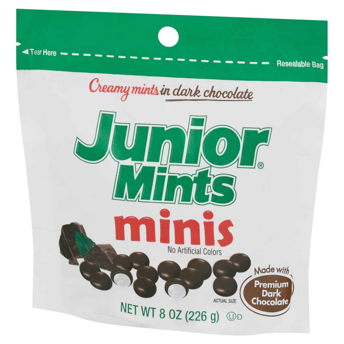 slide 4 of 14, Junior Mints Minis in Dark Chocolate Creamy Mints 8 oz, 8 oz
