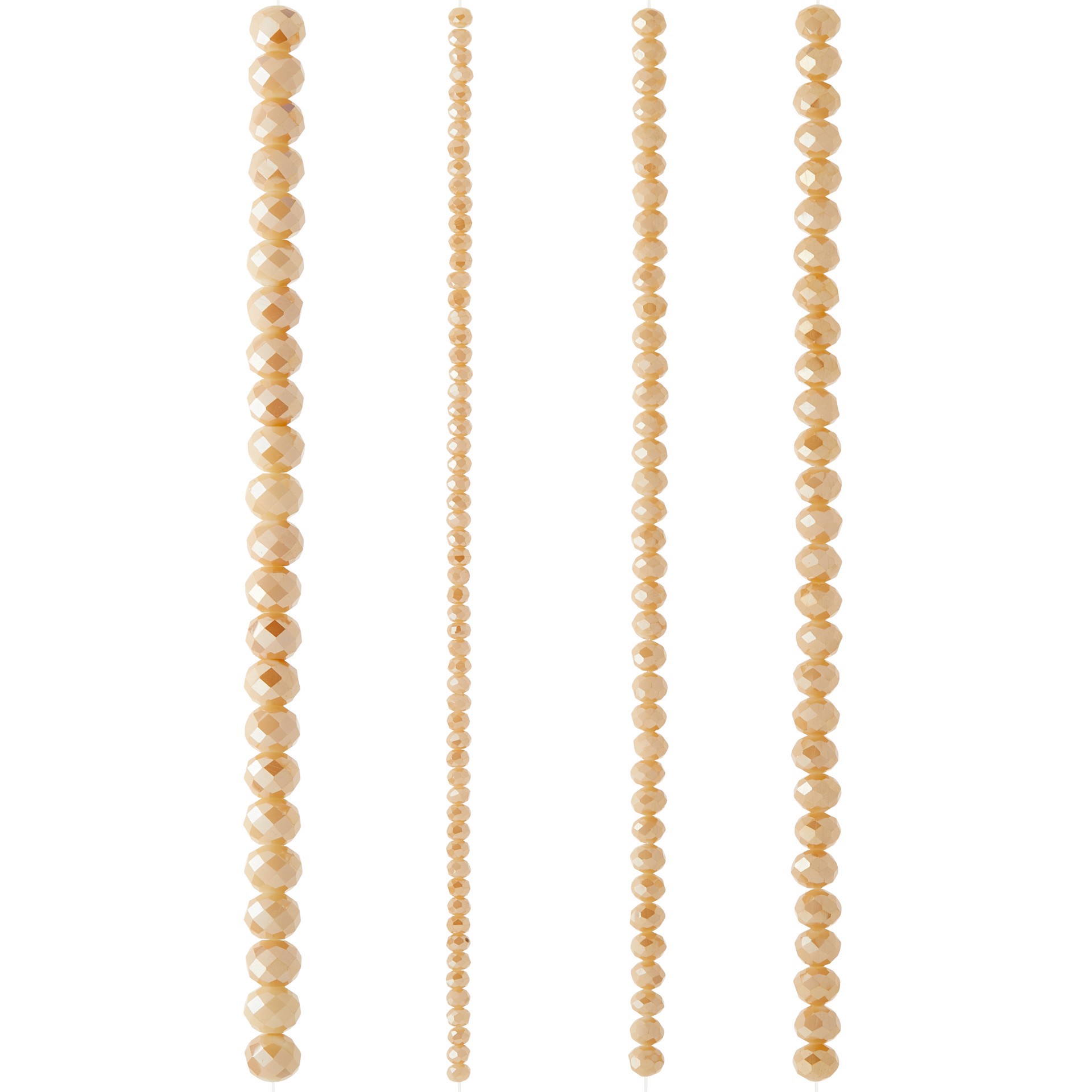 slide 2 of 3, Champagne Faceted Glass Round Beads By Bead Landing, 3mm-8mm