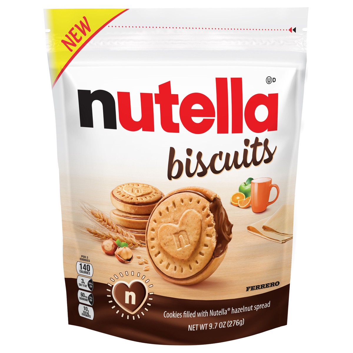 slide 1 of 5, Nutella Biscuits 9.7 oz, 9.7 oz