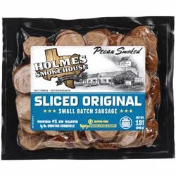 Holmes Smokehouse Sliced & Ready Pecan Smoked Original Sausage 12 oz
