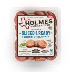 Holmes Smokehouse Sliced & Ready Pecan Smoked Original Sausage 12 oz