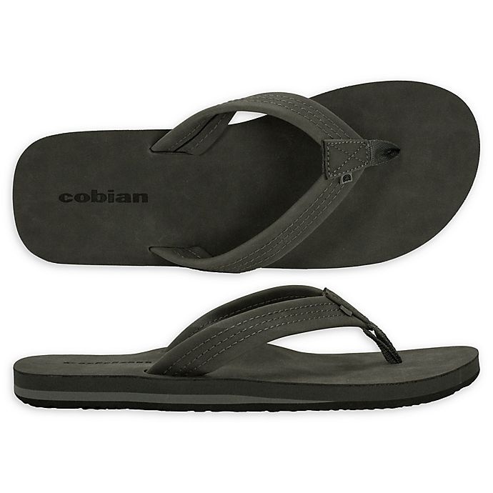 slide 1 of 1, Cobian Las Olas Men's Size 9 Sandal - Charcoal, 1 ct