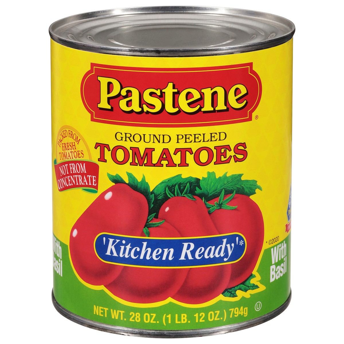 slide 3 of 11, Pastene Kitchen Ready Tomatoes With Basil, 28 oz