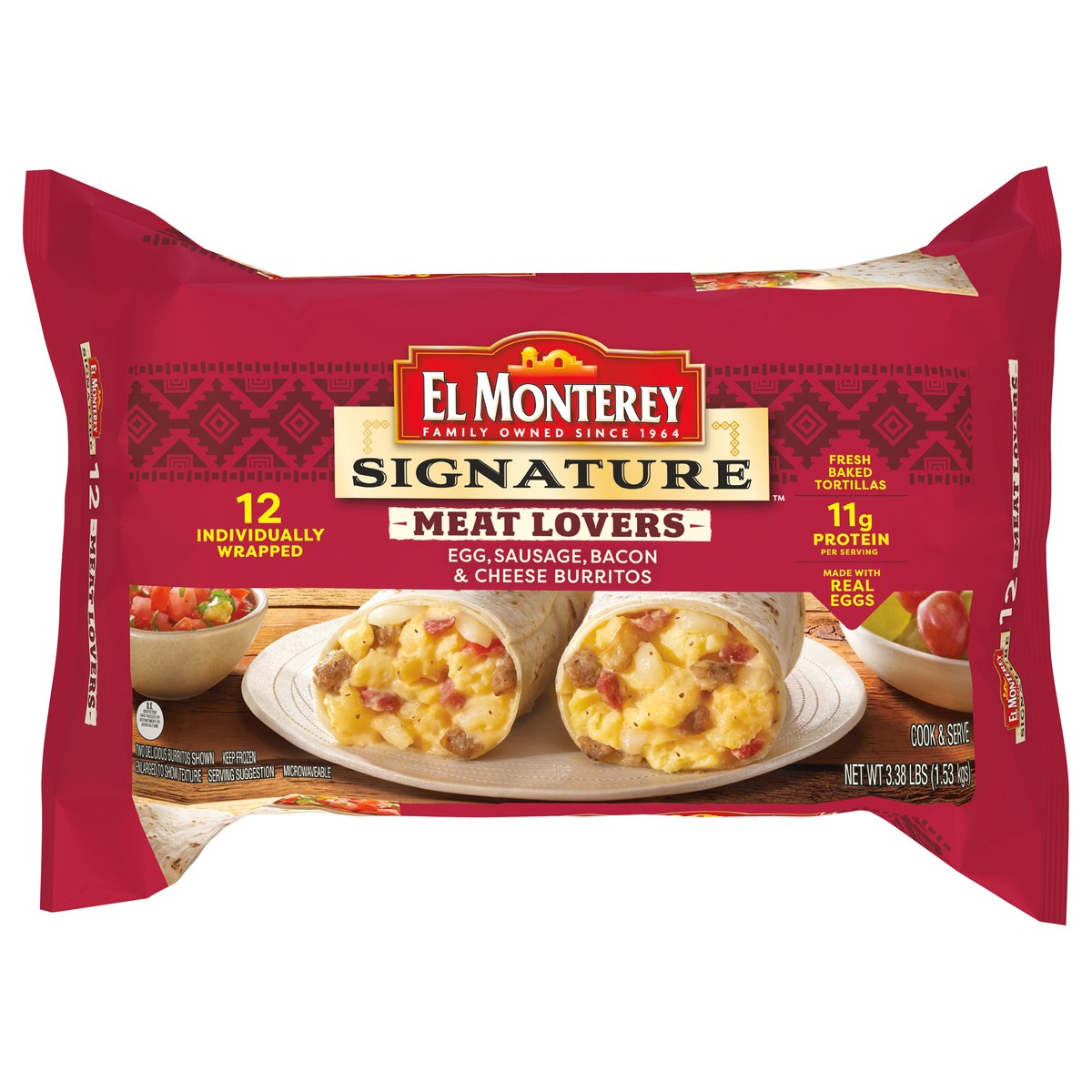 slide 1 of 11, El Monterey Burritos, 12 ct