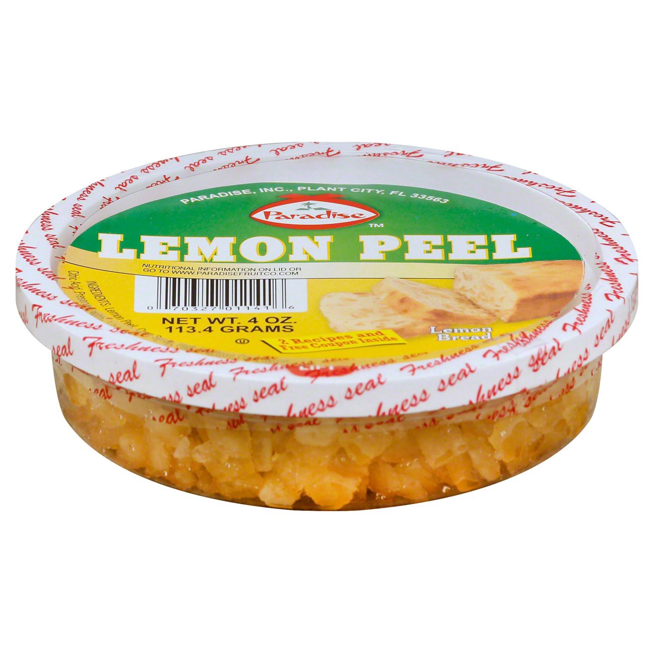 slide 1 of 3, Paradise Candied Diced Lemon Peels, 4 oz