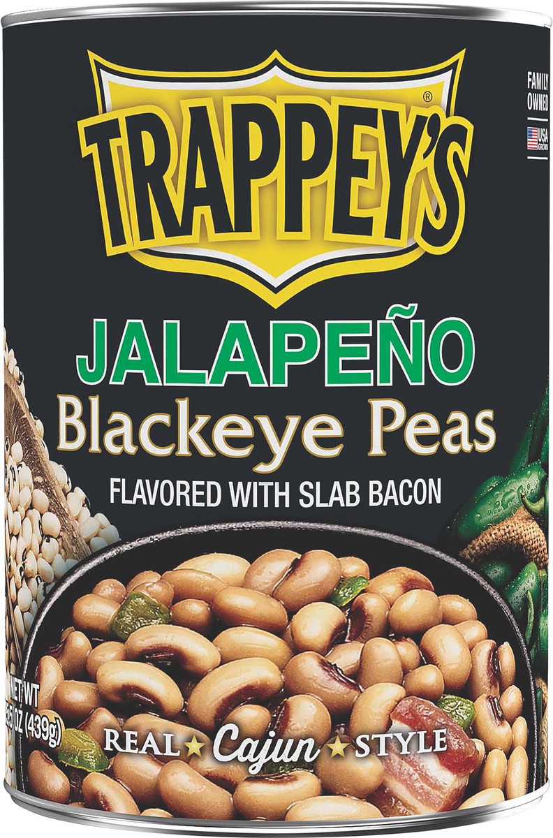 slide 4 of 5, Trappey's Jalapeno Flavored with Slab Bacon Blackeye Peas 15.5 oz, 15.5 oz