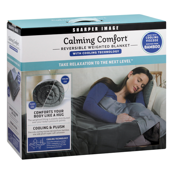 slide 1 of 1, Sharper Image Calming Comfort Reversible Weighted Blanket, 1 ct