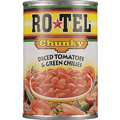 slide 4 of 9, Rotel Tomatoes & Green Chilies - Chunky, 10 oz