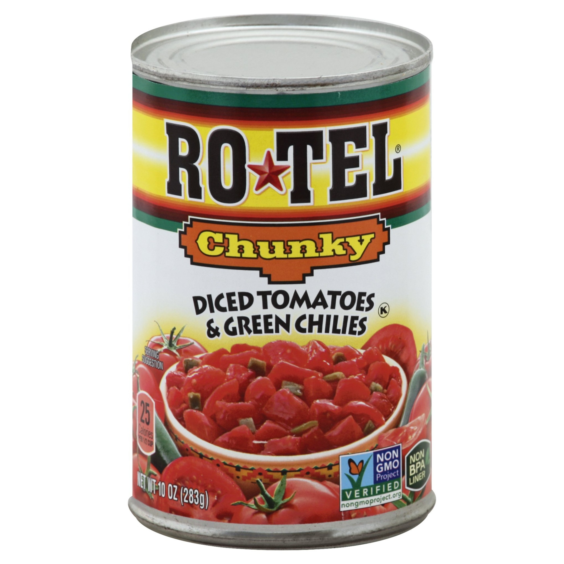 slide 1 of 9, Rotel Tomatoes & Green Chilies - Chunky, 10 oz