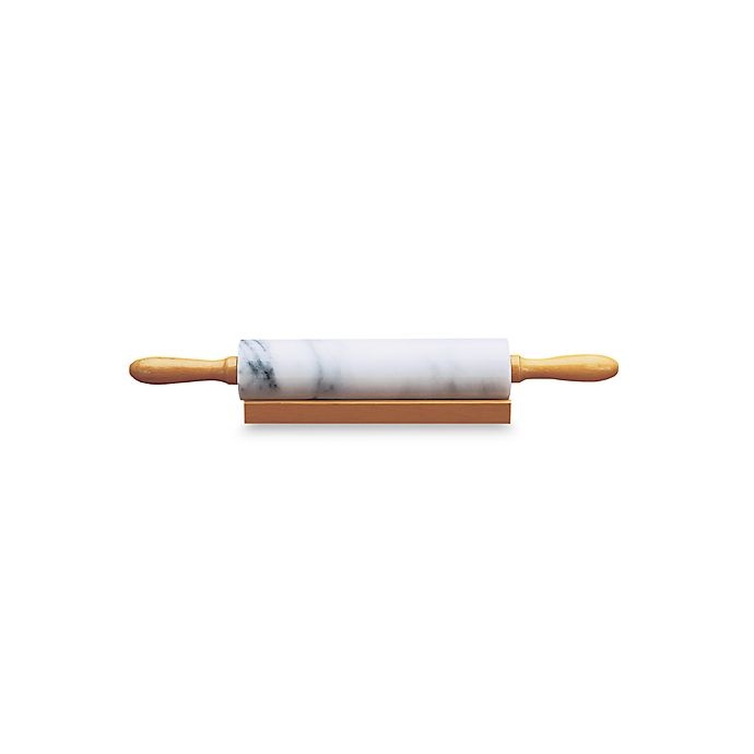 slide 1 of 1, Fox Run Marble Rolling Pin, 10 in