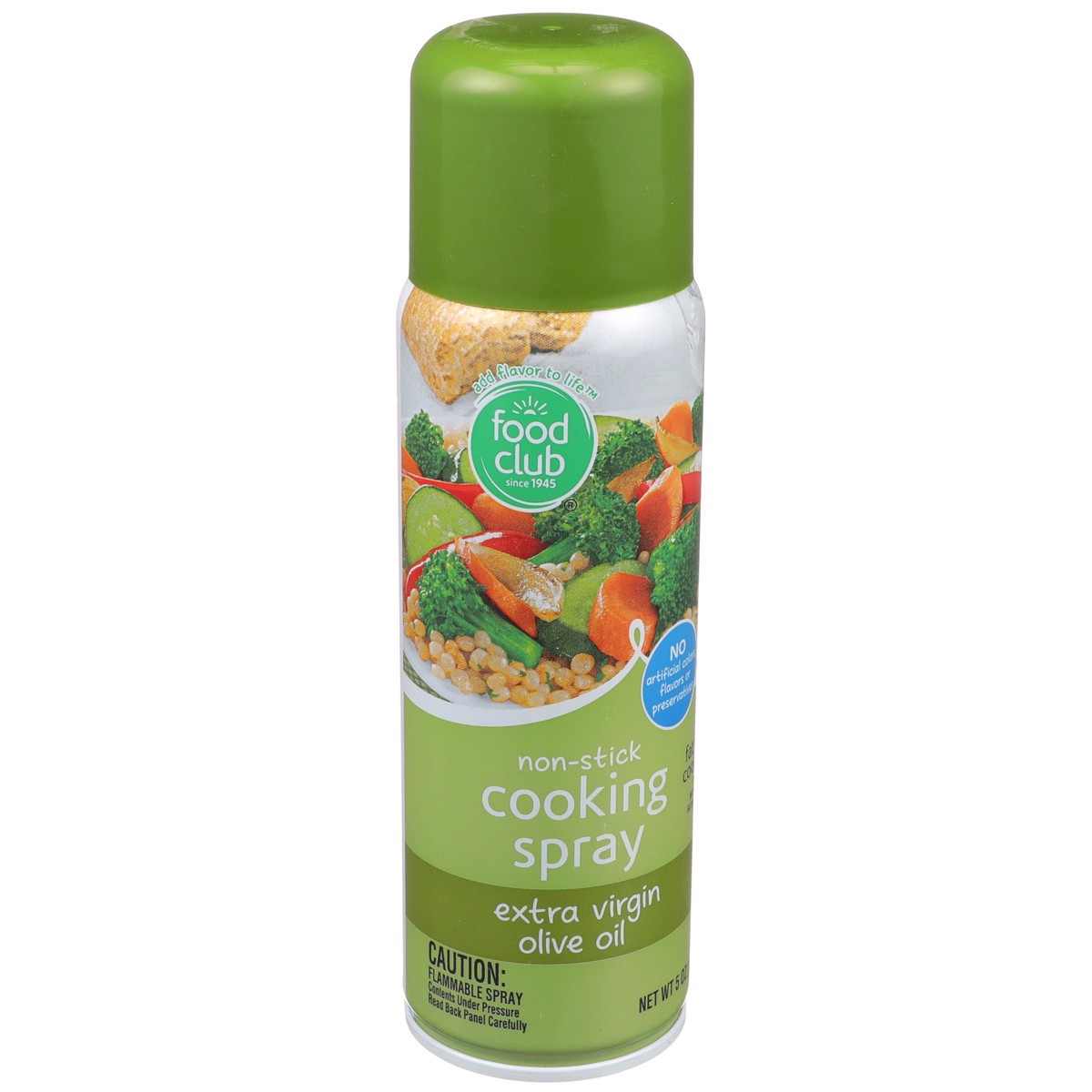slide 2 of 9, Food Club No-stick Cooking Spray 100% Extra Virgin Olive Oil, 5 oz