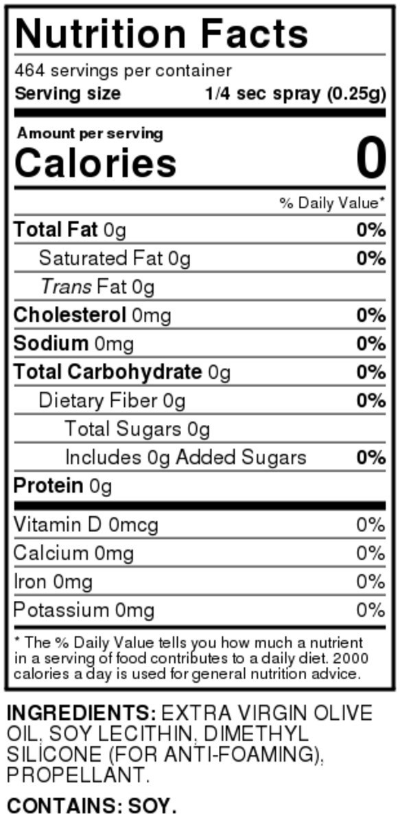 slide 4 of 9, Food Club No-stick Cooking Spray 100% Extra Virgin Olive Oil, 5 oz