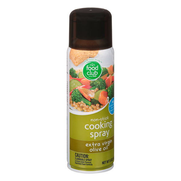 slide 1 of 1, Food Club No-stick Cooking Spray 100% Extra Virgin Olive Oil, 5 oz