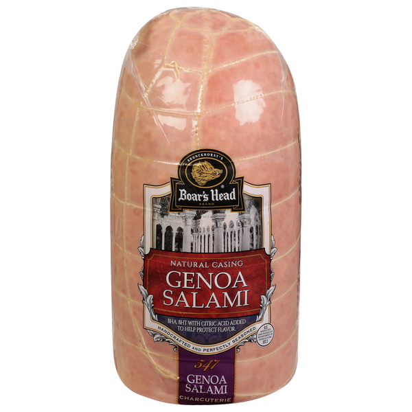 slide 1 of 1, Boar's Head Natural Casing Genoa Salami 1 ea, per lb
