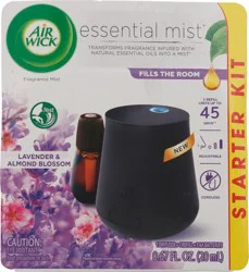 Air Wick Essential Mist Starter Kit (Diffuser + Refill), Lavender and Almond Blossom, Essential Oils Diffuser, Air Freshener