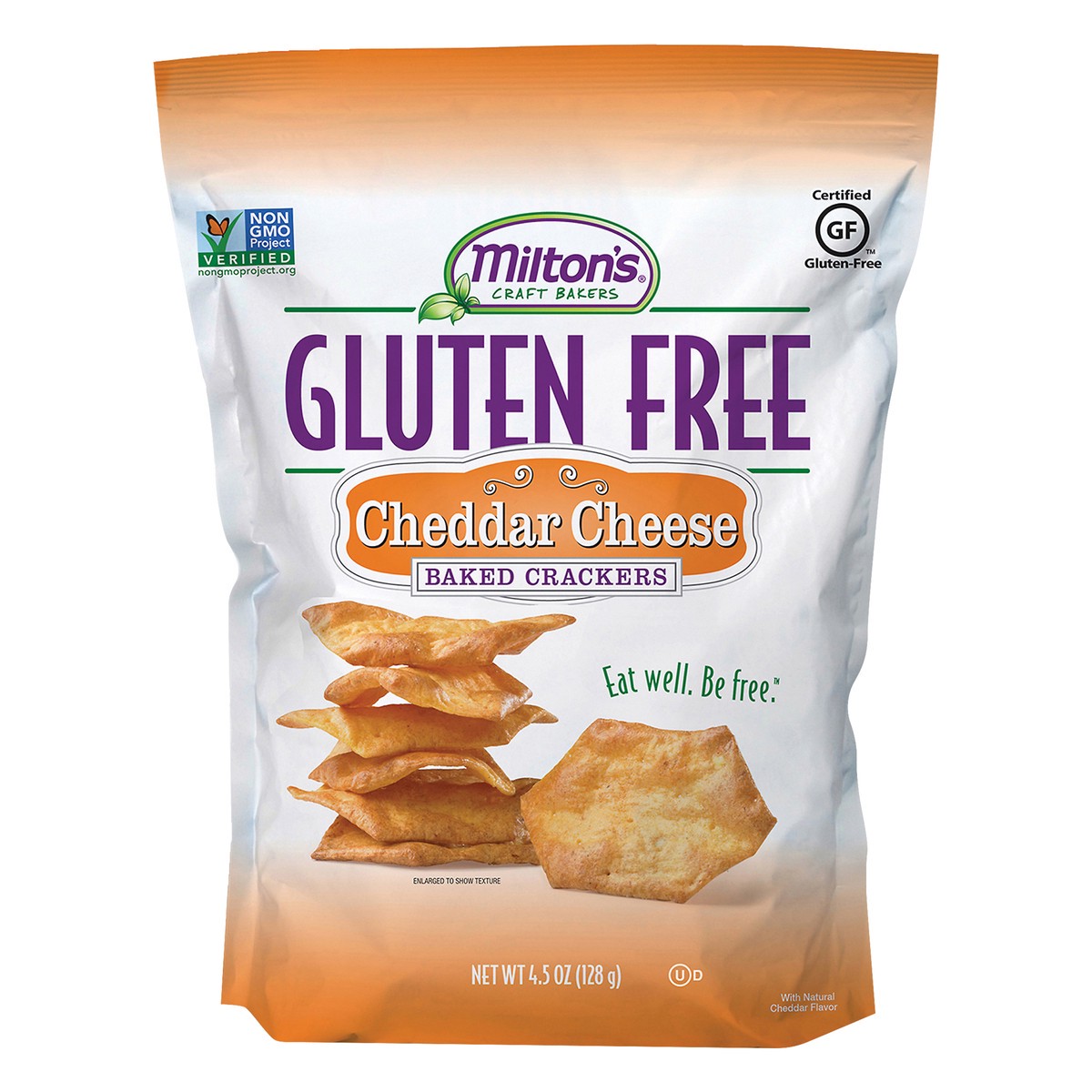 slide 6 of 10, Milton's Gluten Free Cheddar Cheese Baked Crackers 4.5 oz, 4.5 oz