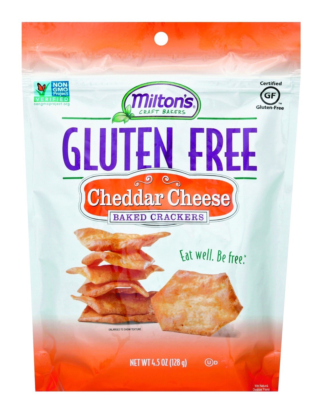 slide 1 of 10, Milton's Gluten Free Cheddar Cheese Baked Crackers 4.5 oz, 4.5 oz