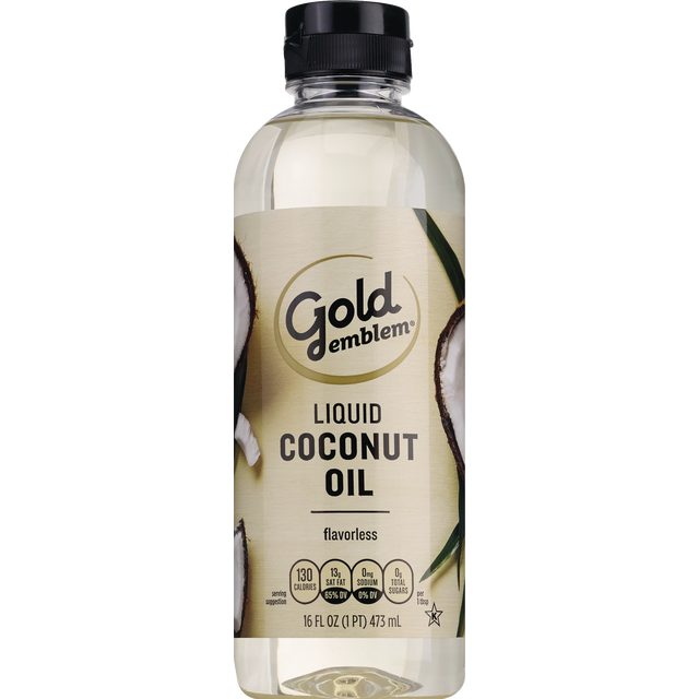 slide 1 of 1, Gold Emblem abound Liquid Coconut Oil, 16 fl oz