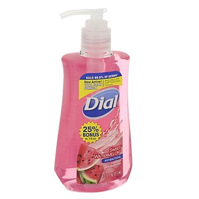 slide 1 of 1, Dial Antibacterial Liquid Hand Soap - Sweet Watermelon, 9.375 fl oz