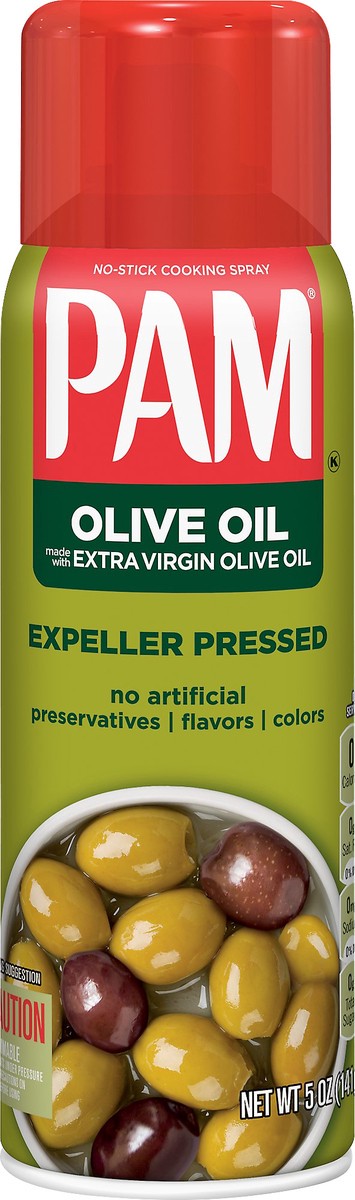 slide 1 of 1, Pam Olive Oil Cooking Spray 5 oz, 5 oz