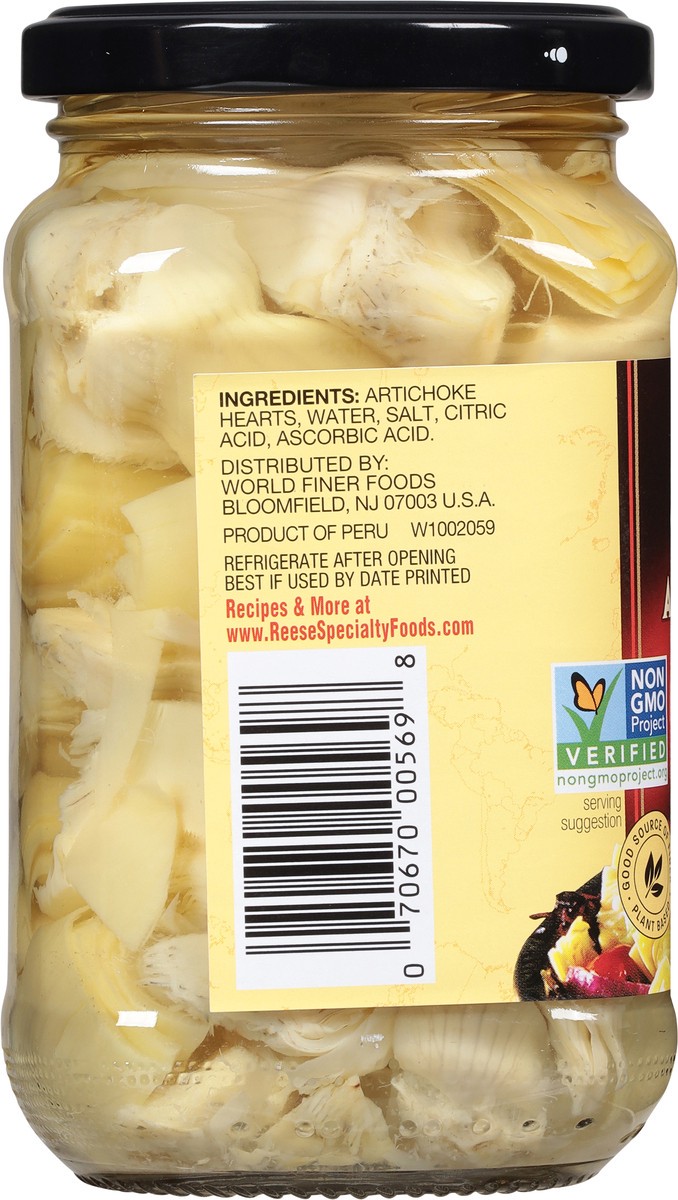 slide 7 of 9, Reese Quartered Artichoke Hearts 12 oz, 12 oz