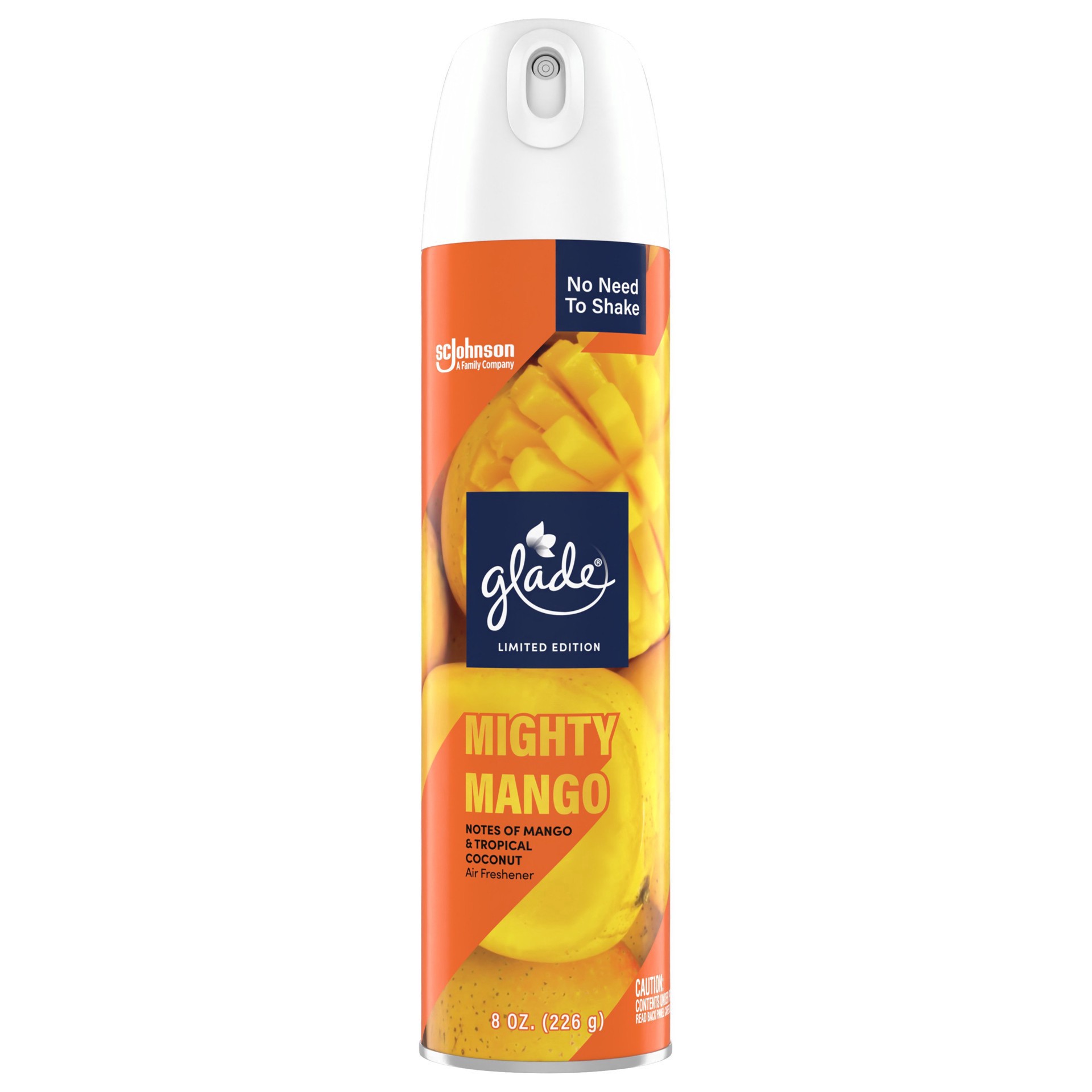 slide 1 of 1, Glade Air Freshener Spray, Mighty Mango Limited Edition Fragrance, 8 oz