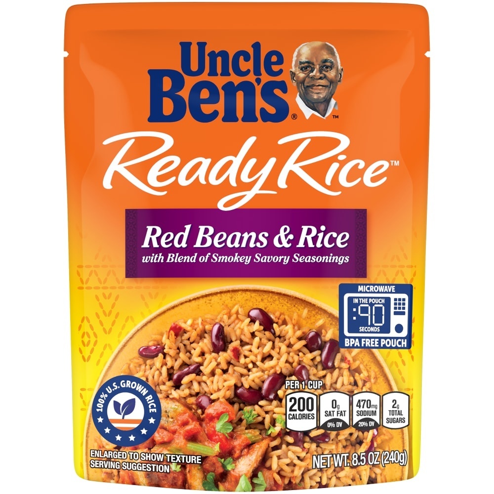 slide 1 of 2, Ben's Original Uncle Ben's Ready Rice - Red Beans & Rice, 8.5 oz