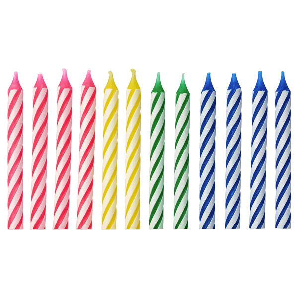 slide 1 of 2, American Greetings Birthday Candles, 3-3/8 Inch, 12 ct