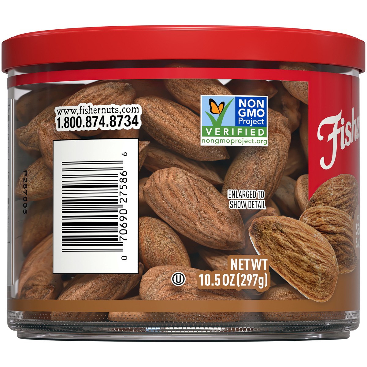 slide 7 of 9, Fisher Oven Roasted Almonds, 10.5 oz